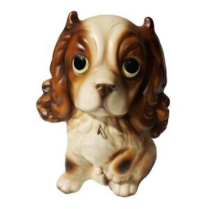 Vintage United China & Glass Co. Japan Ceramic Cocker Spaniel Puppy Figurine